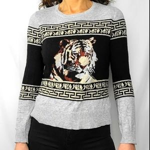 RACHEL Rachel Roy Roman Tiger Sweater Size Large